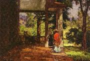 Theodore Clement Steele Woman on the Porch china oil painting reproduction